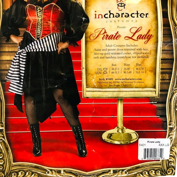 In Character Pirate Lady Costume Plus Size Halloween - Picture 2 of 15